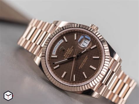 rolex day-date chocolate price|rolex day date 40 228235.